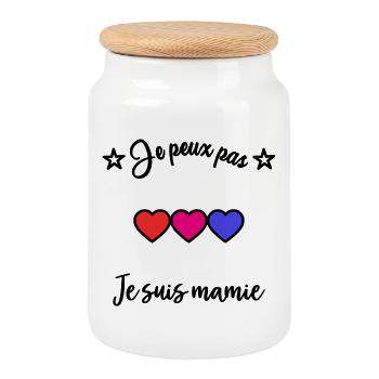 GRANNY. I CAN'T - Cookie Jar with Wooden Lid - white - Front