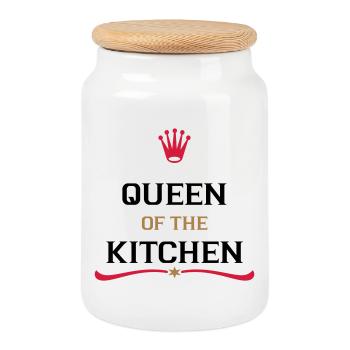 Funny sayings for women - Cookie Jar with Wooden Lid - white - Front