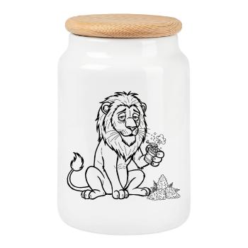 Il n’a pas été un bon chaton depuis longtemps - Boîte à biscuits avec couvercle en bois - blanc - Devant