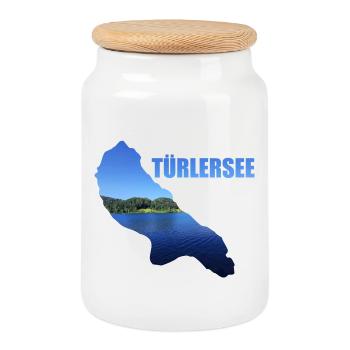 Türlersee, Tourismus, Schweiz, Natur - Keksdose mit Holzdeckel - Weiß - Vorne