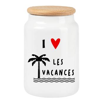 RETRAITE. RETRAITE. RETRAITEE. BONNE RETRAITE - Boîte à biscuits avec couvercle en bois - blanc - Devant