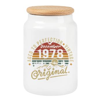 Legends a été dévoilé en décembre 1978 - Boîte à biscuits avec couvercle en bois - blanc - Devant
