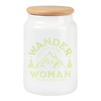 Wander Woman - Cookie Jar with Wooden Lid - white - Front