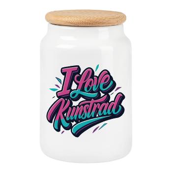 Cyclisme artistique, cyclisme artistique, vélo en salle - Boîte à biscuits avec couvercle en bois - blanc - Devant