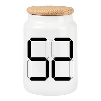 NUMÉRO 52 Cinquante-deux Cadeaux Numériques - Boîte à biscuits avec couvercle en bois - blanc - Devant
