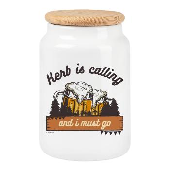 Kerb is calling - Die Kerb ruft ich muss los - Keksdose mit Holzdeckel - Weiß - Vorne
