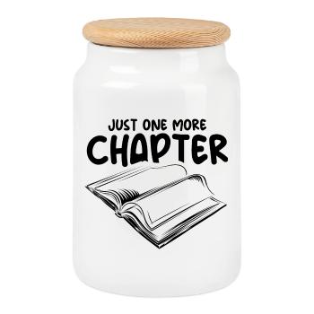 Buchliebe Lesen lustig Spruch Leser Bücher icon - Keksdose mit Holzdeckel - Weiß - Vorne