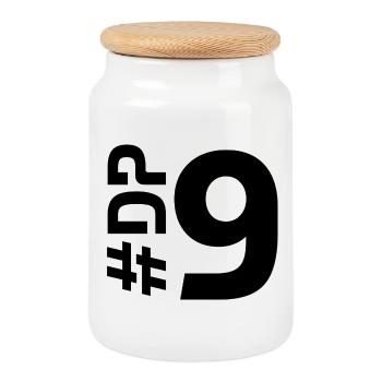 DP9-KARTON - Keksdose mit Holzdeckel - Weiß - Vorne