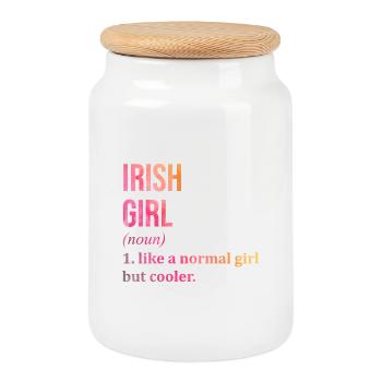 Irland Irland Irland - Keksdose mit Holzdeckel - Weiß - Vorne