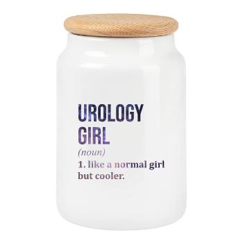 Urologie - Keksdose mit Holzdeckel - Weiß - Vorne