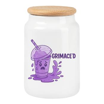 Grimace Shake Chaos - Keksdose mit Holzdeckel - Weiß - Vorne