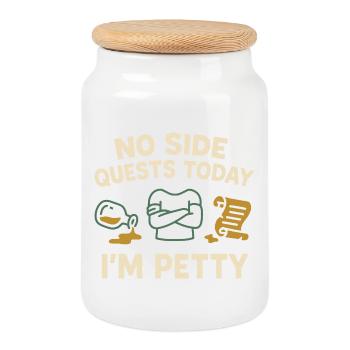 Booktok Fantasy Bookish Humour Cadeau pour - Boîte à biscuits avec couvercle en bois - blanc - Devant