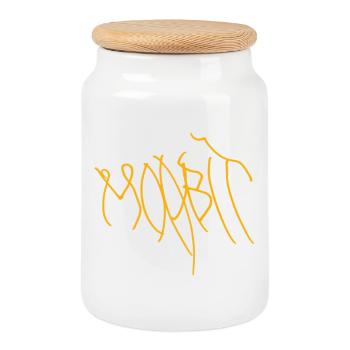 Berlin Moabit Hoodie - Cookie Jar with Wooden Lid - white - Front