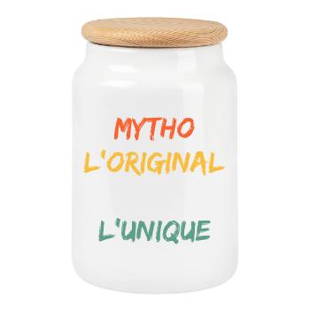 Mytho Original The True Unique - Cookie Jar with Wooden Lid - white - Front