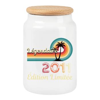 Legendary 2011, Limited Edition - Keksdose mit Holzdeckel - Weiß - Vorne