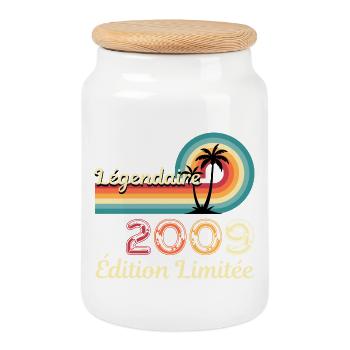 Legendary 2009, limitierte Edition - Keksdose mit Holzdeckel - Weiß - Vorne