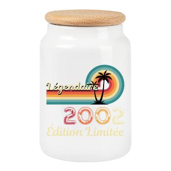 Legendary 2002, Limited Edition - Cookie Jar with Wooden Lid - white - Front