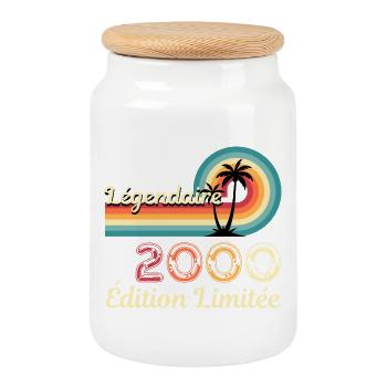 Legendary 2000, Limited Edition - Cookie Jar with Wooden Lid - white - Front