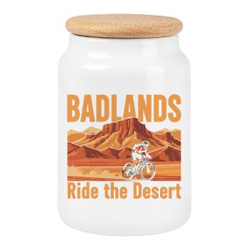 Randonnée d’aventure Badlands Andalucia Gravel - Boîte à biscuits avec couvercle en bois - blanc - Devant