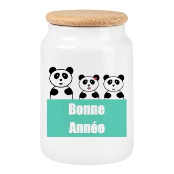 ALLES GUTE ZUM NEUEN JAHR. SILVESTER. NEUJAHR - Keksdose mit Holzdeckel - Weiß - Vorne