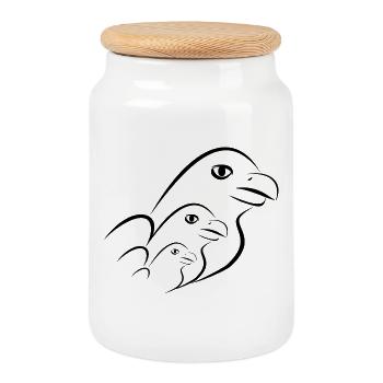 Jahrestag. Jubiläumsdekade. Humor. komisch - Keksdose mit Holzdeckel - Weiß - Vorne