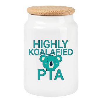 PTA Koalafied Pharmacy - Cookie Jar with Wooden Lid - white - Front