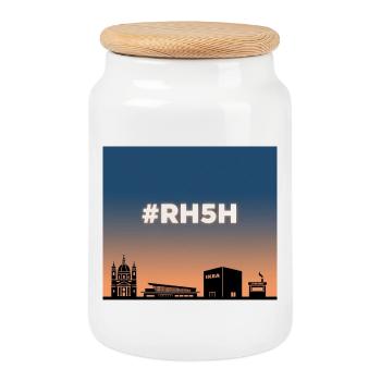 RH5H - Rudolfsheim-Fünfhaus - Boîte à biscuits avec couvercle en bois - blanc - Devant