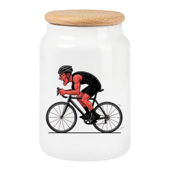 Vélo de route Vélo Vélo Sport Vélo VTT - Boîte à biscuits avec couvercle en bois - blanc - Devant