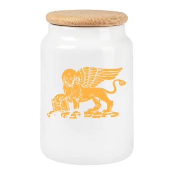 Venise Vénétie Italie Lion Gonfalon Serenissima - Boîte à biscuits avec couvercle en bois - blanc - Devant