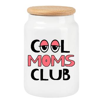 Lustiges Mama Oma Muttertag Geschenk Design Humor - Keksdose mit Holzdeckel - Weiß - Vorne