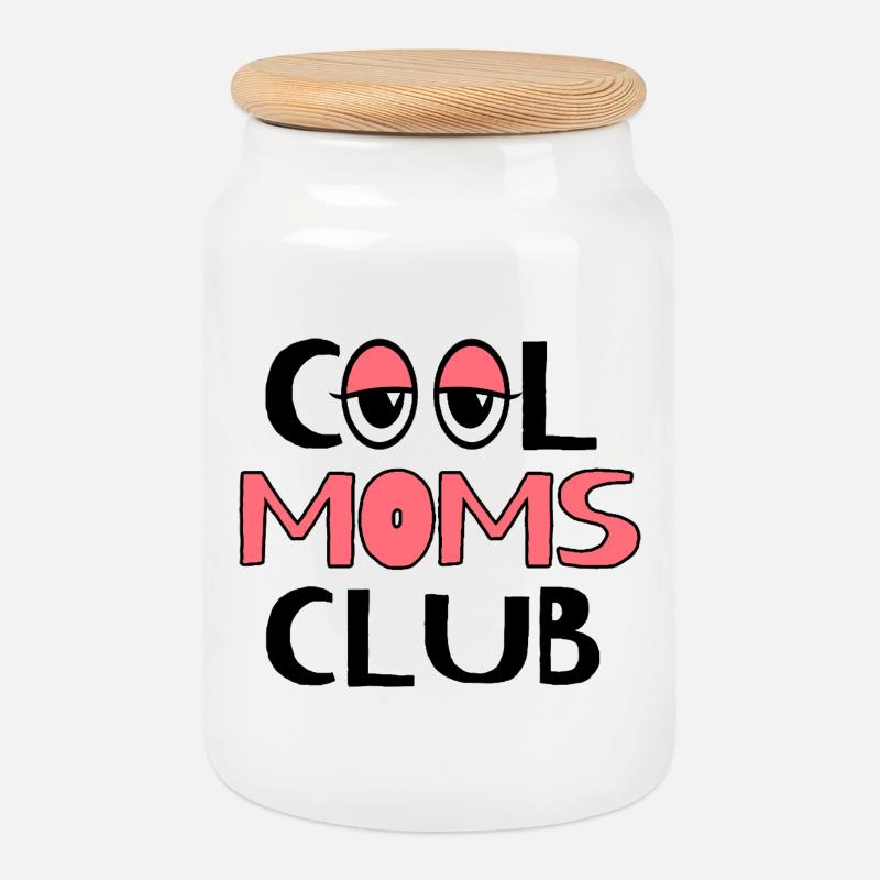 Lustiges Mama Oma Muttertag Geschenk Design Humor - Keksdose mit Holzdeckel - Weiß