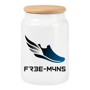 Wings of Speed Sneaker - Keksdose mit Holzdeckel - Weiß - Vorne