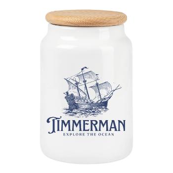 20260612_190926_0000 - Cookie Jar with Wooden Lid - white - Front