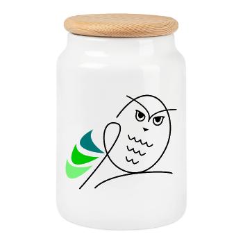 Jahrestag. Jubiläumsdekade. Humor. komisch - Keksdose mit Holzdeckel - Weiß - Vorne