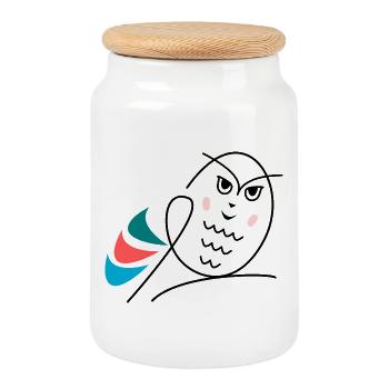 Jahrestag. Jubiläumsdekade. Humor. komisch - Keksdose mit Holzdeckel - Weiß - Vorne