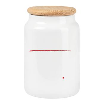 Solopreneur: One Person. Infinite Potential. [W] - Cookie Jar with Wooden Lid - white - Front