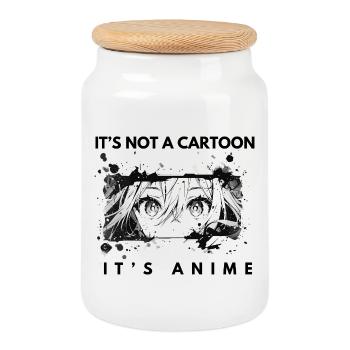 Ce n’est pas un dessin animé – Anime Fan Art - Boîte à biscuits avec couvercle en bois - blanc - Devant