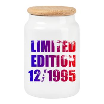 30e anniversaire Edition limitée 12/1995 - Boîte à biscuits avec couvercle en bois - blanc - Devant