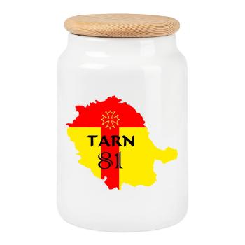 Tarn 81 - Keksdose mit Holzdeckel - Weiß - Vorne