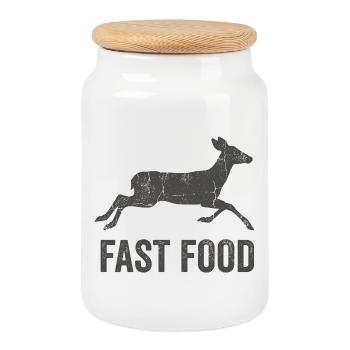 Chemise humoristique de chasse pour chasseurs - Boîte à biscuits avec couvercle en bois - blanc - Devant