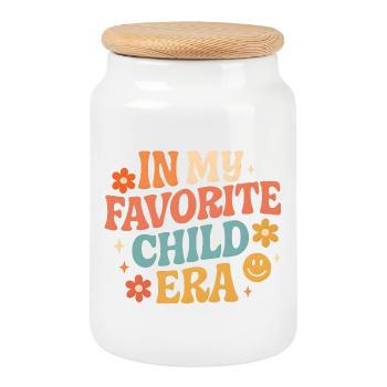 Dans l’humour de My Favorite Child Era Daughter Families - Boîte à biscuits avec couvercle en bois - blanc - Devant