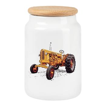 Minneapolis Moline UBD Special - Keksdose mit Holzdeckel - Weiß - Vorne