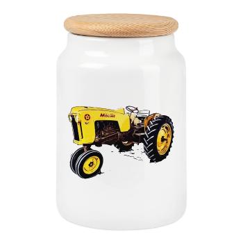 MINNEAPOLIS Traktor 4 STAR - Keksdose mit Holzdeckel - Weiß - Vorne