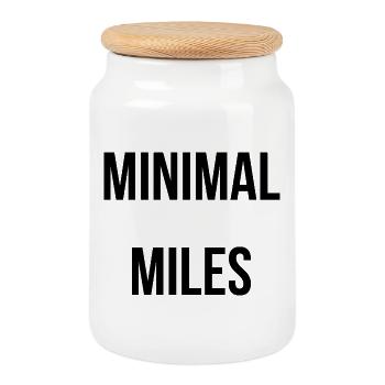 Chemise Minimal Miles Adventure - Boîte à biscuits avec couvercle en bois - blanc - Devant