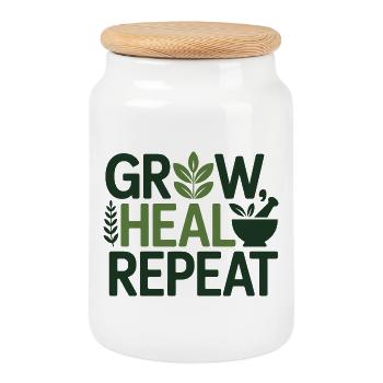 Professionelle Experten für botanische Wiederherstellung - Keksdose mit Holzdeckel - Weiß - Vorne
