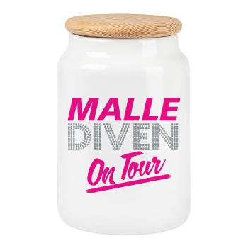 Mallorca, Party, Girls - Cookie Jar with Wooden Lid - white - Front