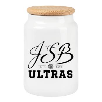 Bach Ultras - Cookie Jar with Wooden Lid - white - Front