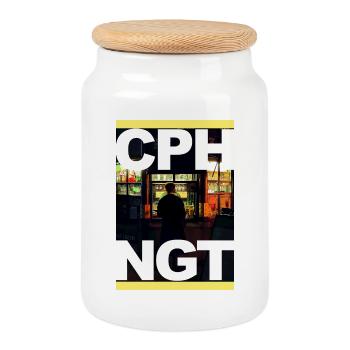 CPHNGT - Keksdose mit Holzdeckel - Weiß - Vorne