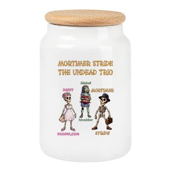 Mortimer Stride - The Undead Trio Animation Series - Keksdose mit Holzdeckel - Weiß - Vorne