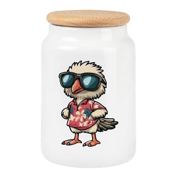 Strauss Comic Holiday - Boîte à biscuits avec couvercle en bois - blanc - Devant